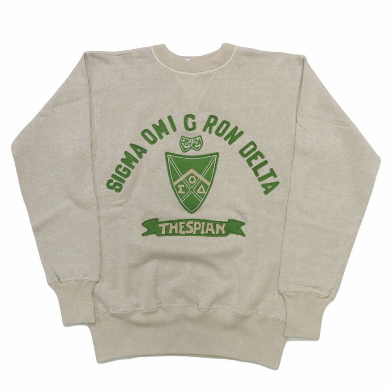 ウェアハウス WAREHOUSE 長袖 セットインフリーダムスリーブ 両V クルーネック スウェット ワッペン SIGMA OMICRON DELTA Lot.403