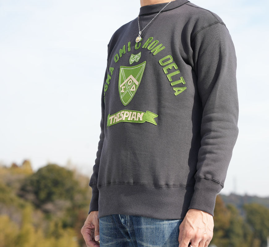 ウェアハウス WAREHOUSE 長袖 セットインフリーダムスリーブ 両V クルーネック スウェット ワッペン SIGMA OMICRON DELTA Lot.403 【2025年秋冬新作】