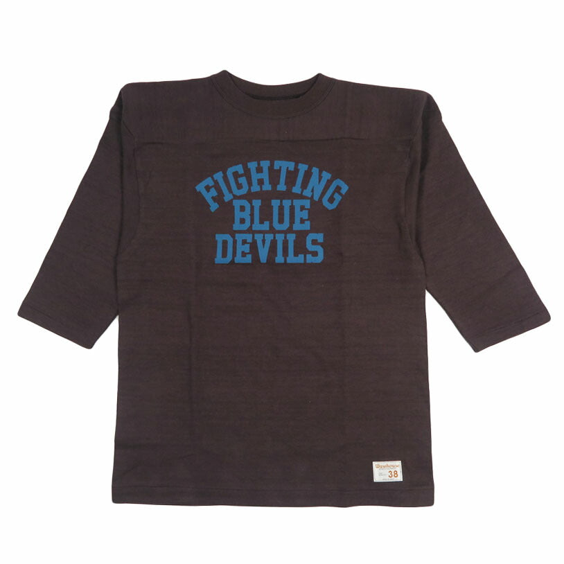 ウェアハウス WAREHOUSE Lot.4063 7分袖 Tシャツ フットボールBLUE DEVILS【2026年春夏新作】