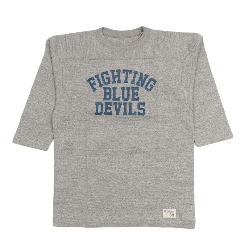 ウェアハウス WAREHOUSE Lot.4063 7分袖 Tシャツ フットボールBLUE DEVILS【2026年春夏新作】
