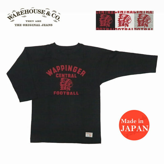 ウェアハウス WAREHOUSE Lot.4063 7分袖 Tシャツ フットボール WAPPINGER【2025年秋冬新作】