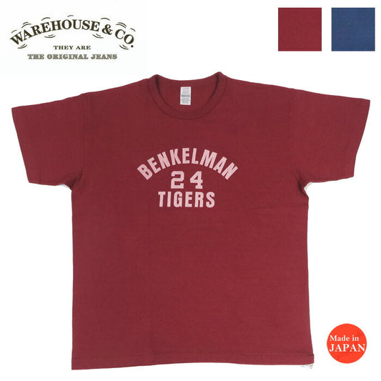 ウェアハウス WAREHOUSE 半袖 ひび割れプリントTシャツ BENKELMAN 2nd hand セカンドハンド セコハン 4064 【2025年春夏新作】