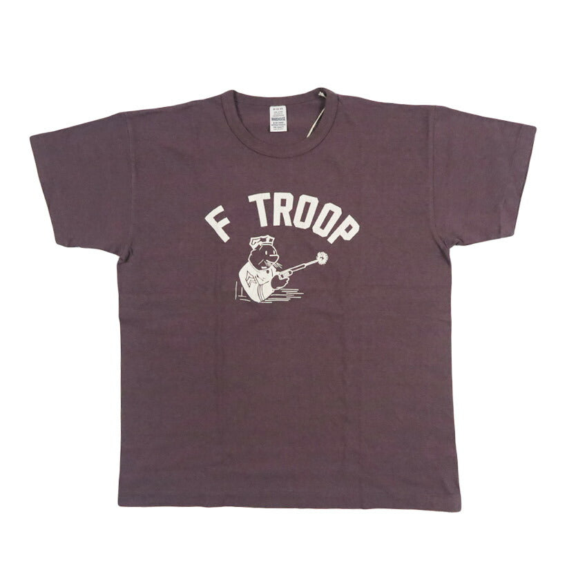 ウェアハウス WAREHOUSE 短袖印花T恤 "F TROOP" 二手货 4064 【2026年春夏新作】