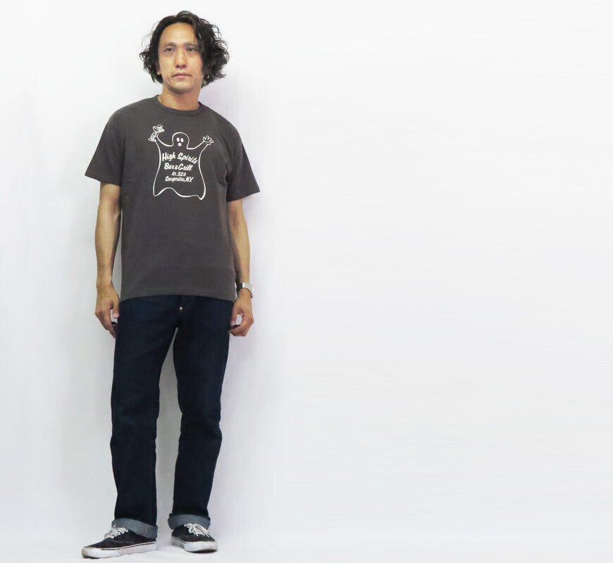 ウェアハウス WAREHOUSE 半袖 プリントTシャツ HIGH SPIRITS 2nd hand セカンドハンド セコハン 4064 【2025年春夏新作】