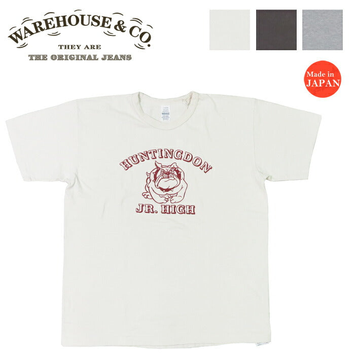 ウェアハウス WAREHOUSE 半袖 プリントTシャツ HUNTINGTON 2nd hand セカンドハンド セコハン 4064 【2025年春夏新作】