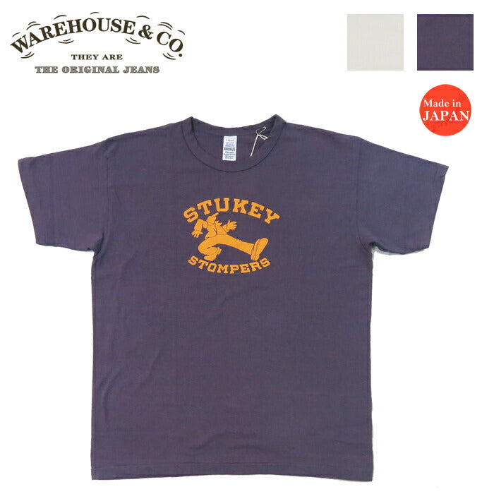 ウェアハウス WAREHOUSE 半袖 プリントTシャツ STOMPERS 2nd hand セカンドハンド セコハン 4064 【2025年春夏新作】