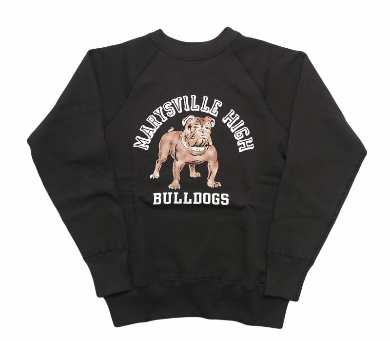 ウェアハウス WAREHOUSE 長袖 ラグランスリーブ  クルーネック スウェット フロッキープリント"MARYSVILL HIGH" Lot.409 【2025年秋冬新作】