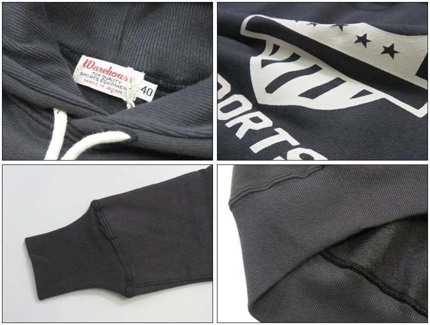 ウェアハウス WAREHOUSE プルオーバー スウェット フード パーカー Lot 450 2本針フード "ILLINOIS"