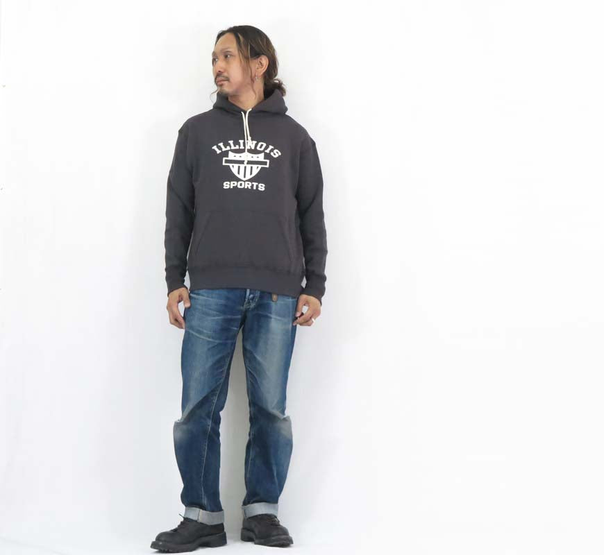 ウェアハウス WAREHOUSE プルオーバー スウェット フード パーカー Lot 450 2本針フード "ILLINOIS"