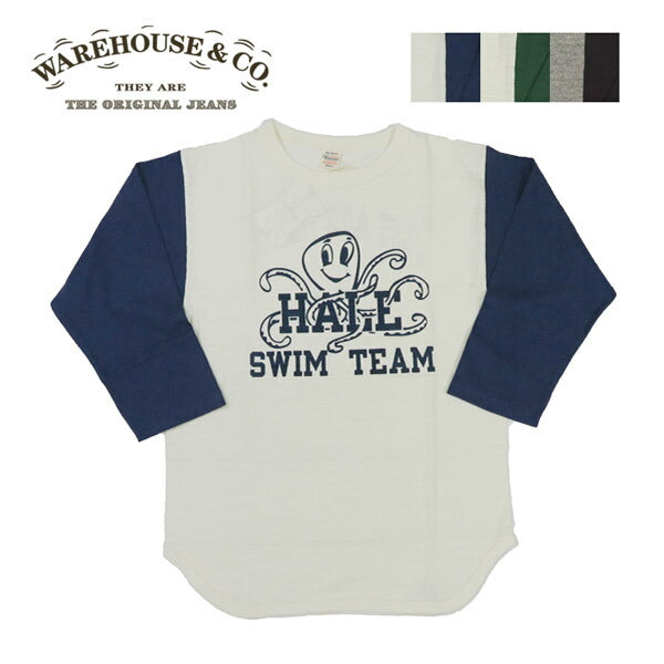 ウェアハウスWAREHOUSE7分袖TシャツベースボールSwimTeamWH4800【2025秋冬新作】