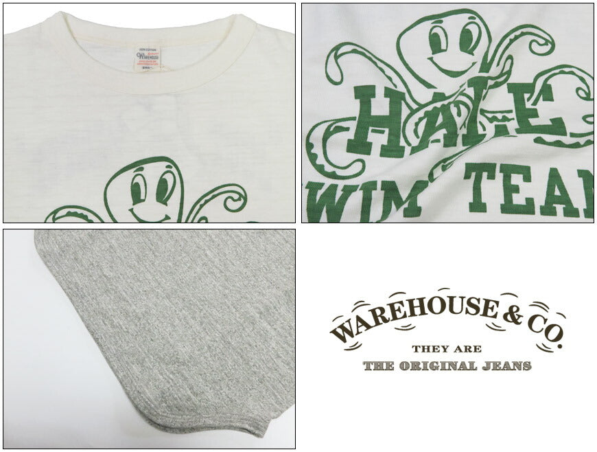 ウェアハウスWAREHOUSE7分袖TシャツベースボールSwimTeamWH4800【2025秋冬新作】