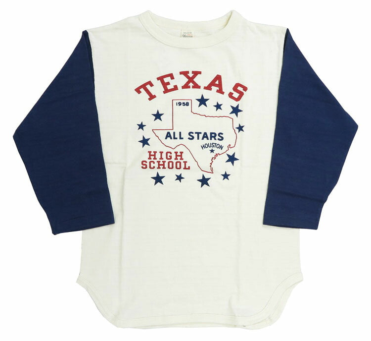 ウェアハウス WAREHOUSE 7分袖 Tシャツ ベースボール TEXAS WH4800【2024-25年秋冬新作】