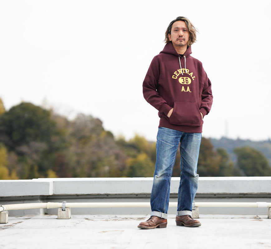 ウェアハウス WAREHOUSE プルオーバー スウェット フード パーカー リバーススタイル 吊り裏起毛