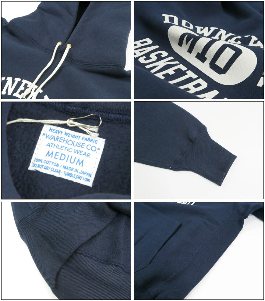 ウェアハウス WAREHOUSE プルオーバー スウェット フード パーカー リバーススタイル 吊り裏起毛