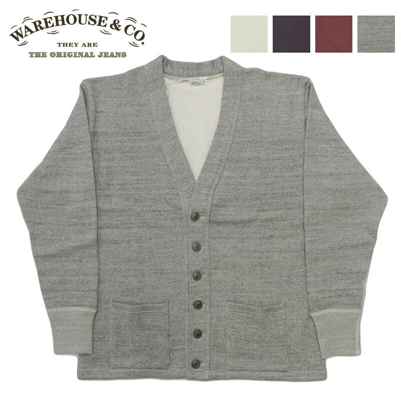 ウェアハウス WAREHOUSE 長袖 4本針スウェットカーディガン 4NEEDLES SWEAT CARDIGAN Lot.498 【2026年春夏新作】