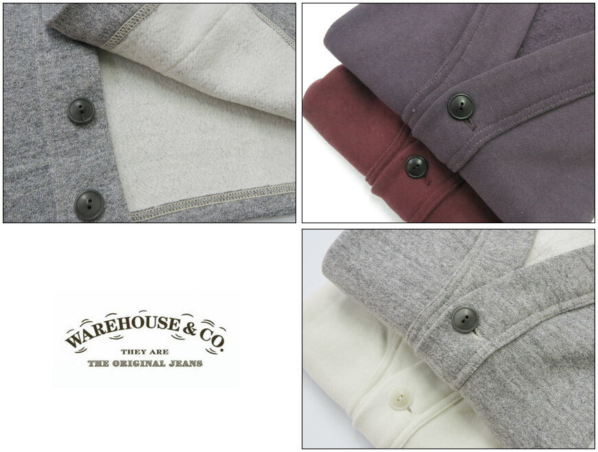 ウェアハウス WAREHOUSE 長袖 4本針スウェットカーディガン 4NEEDLES SWEAT CARDIGAN Lot.498 【2026年春夏新作】