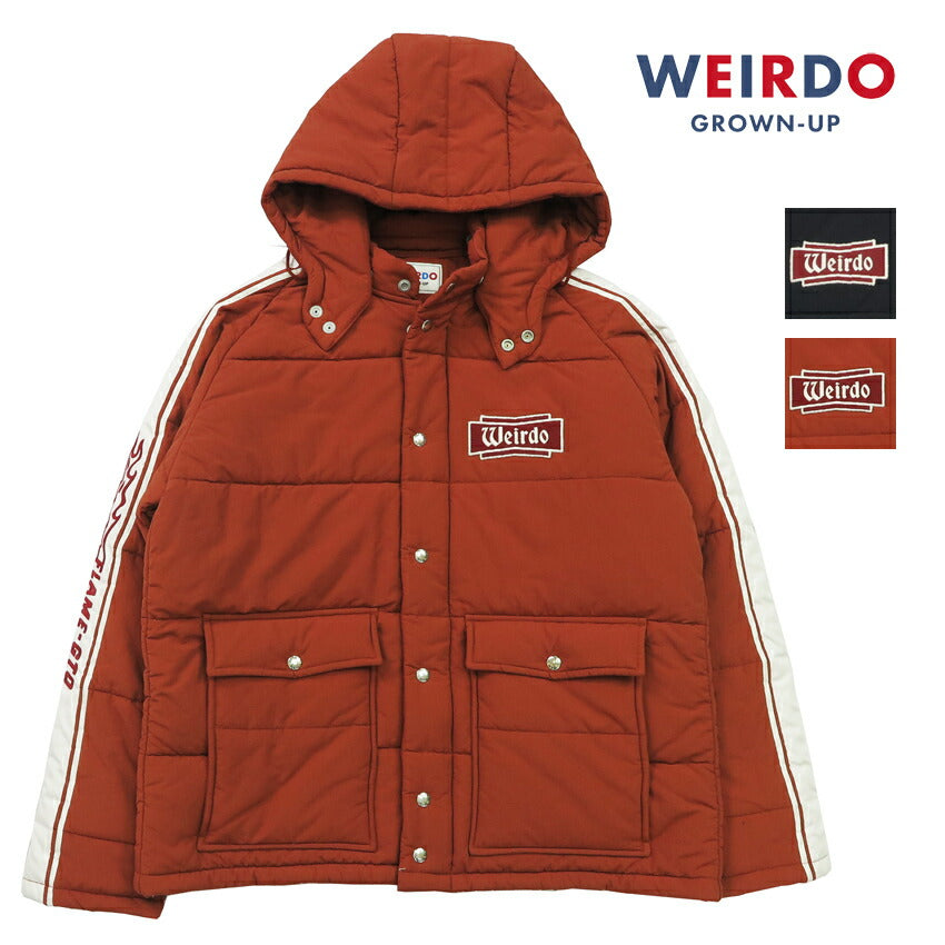 WEIRDO ウィアード 中綿 レーシングジャケット FLAME GLAD HAND グラッドハンド WRD-24-AW-02 【2024-25年秋冬新作】