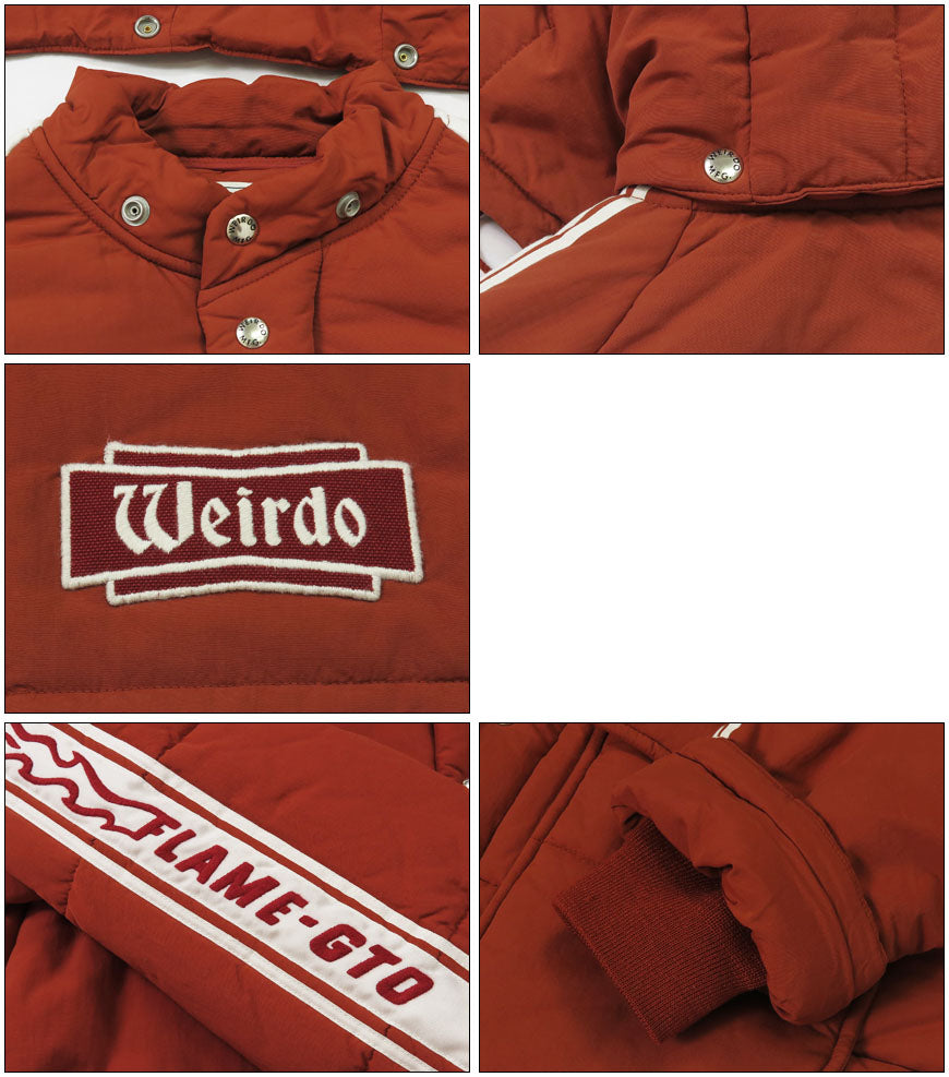 WEIRDO ウィアード 中綿 レーシングジャケット FLAME GLAD HAND グラッドハンド WRD-24-AW-02 【2024-25年秋冬新作】