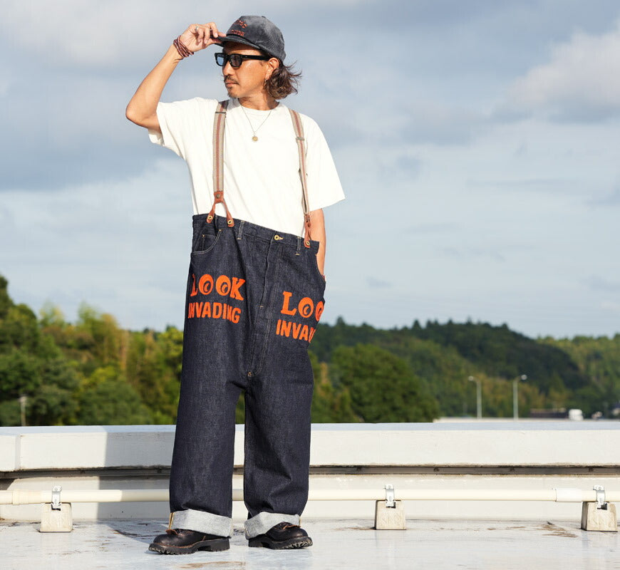 WEIRDO ウィアード スーパービッグサイズ 48インチ デニム ピエロ パンツ LOOK INVADING ジーンズ WRD5306 GLAD HAND グラッドハンド 【2025年秋冬新作】