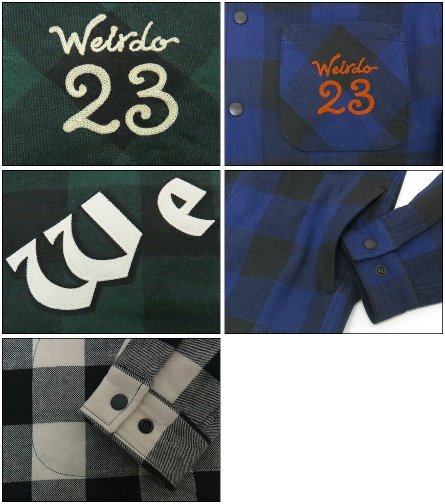WEIRDO ウィアード キルティング チェック シャツ ジャケット グラッドハンド GLAD HAND WRD5307 【2025年秋冬新作】