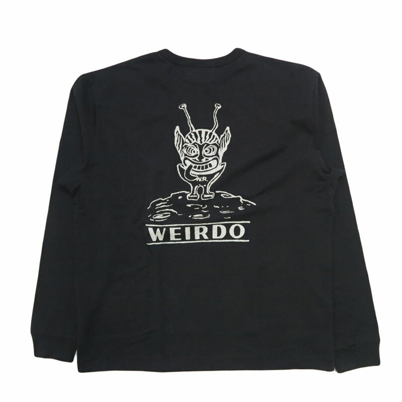 WEIRDO ウィアード グラッドハンド 長袖 クルーネック Tシャツ LOOK INVADING - L/S T-SHIRTS WRD5311 【2025年秋冬新作】