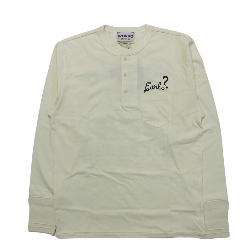 WEIRDOウィアード長袖ロングスリーブヘンリーTeeFLAMEGLADHANDグラッドハンドDRAGWAYL/SHenryTeeドラッグウェイWRD5312【2025年秋冬新作】