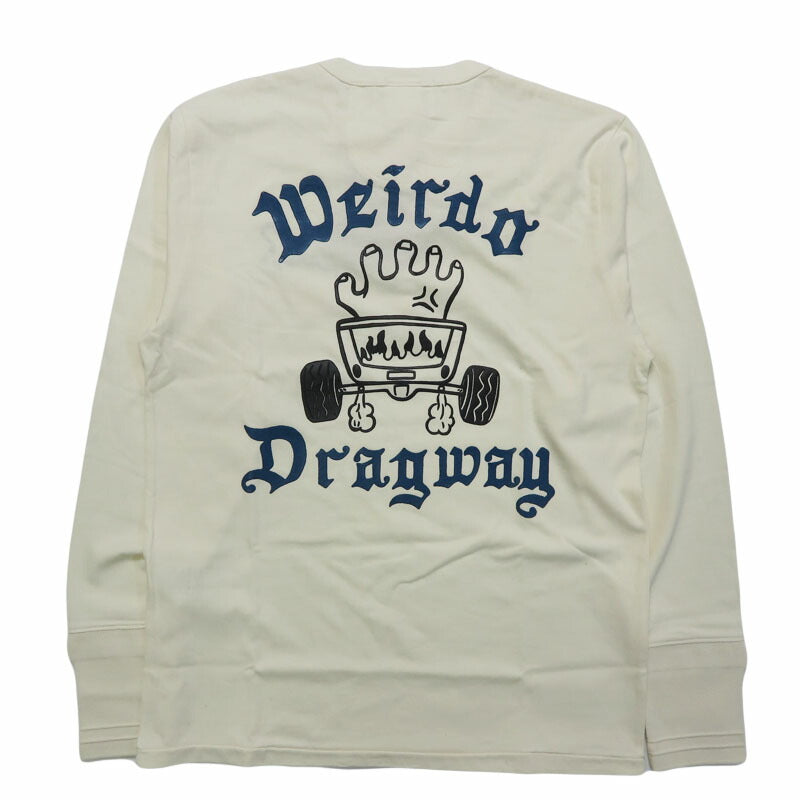 WEIRDOウィアード長袖ロングスリーブヘンリーTeeFLAMEGLADHANDグラッドハンドDRAGWAYL/SHenryTeeドラッグウェイWRD5312【2025年秋冬新作】