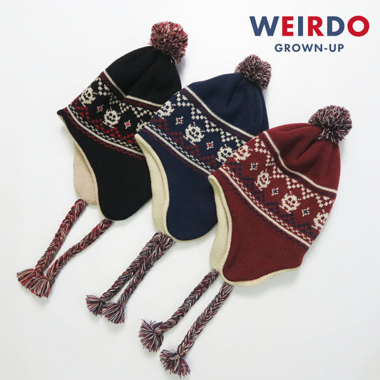 WEIRDO ウィアード イヤーマフニットキャップ LOOK INVADING EARMUFFS KNIT CAP 帽子 グラッドハンド GLADHAND WRD53G04 【2025年秋冬新作】