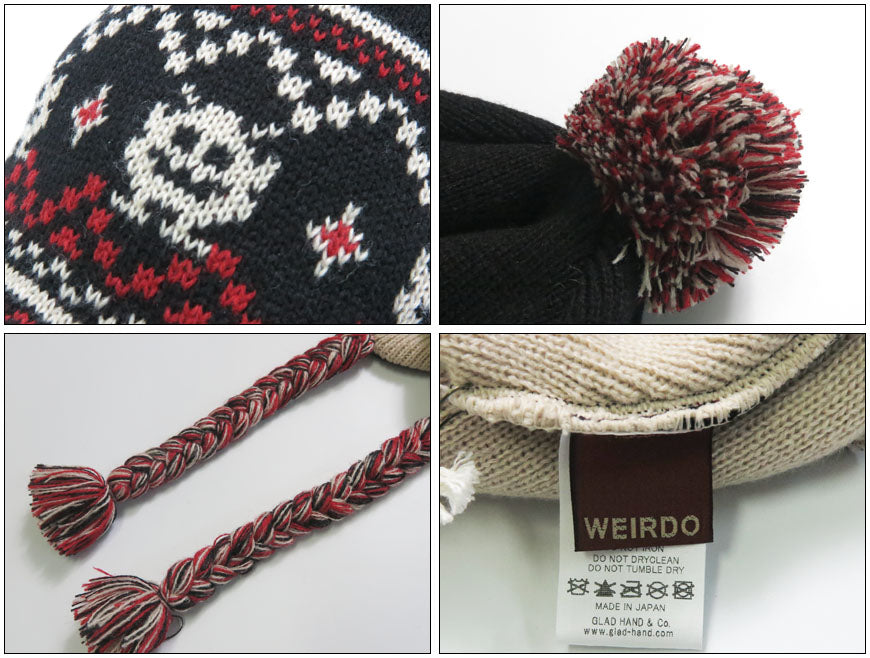 WEIRDO ウィアード イヤーマフニットキャップ LOOK INVADING EARMUFFS KNIT CAP 帽子 グラッドハンド GLADHAND WRD53G04 【2025年秋冬新作】