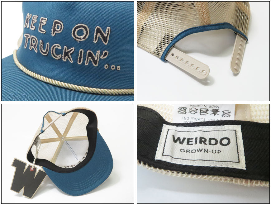 WEIRDO ウィアード トラッカーキャップ KEEP ON TRUCKIN TRUCKER CAP 帽子 グラッドハンド GLADHAND  WRD61G02 【2026年春夏新作】