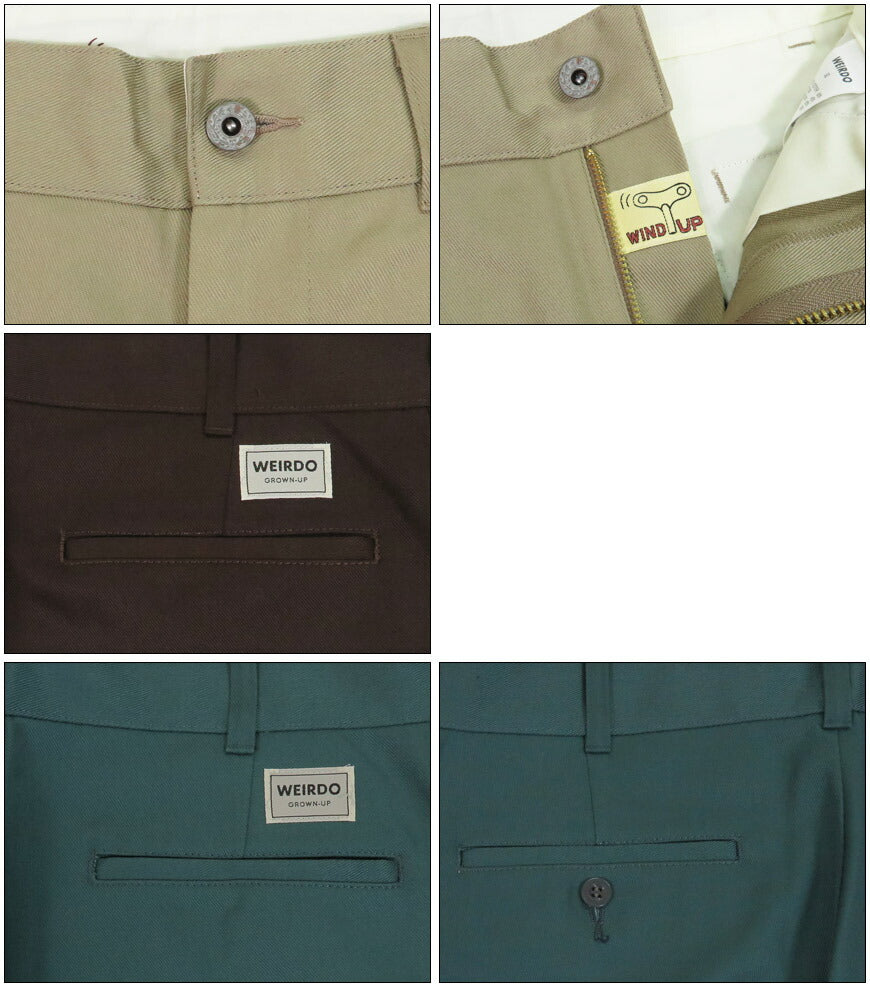 WEIRDO ウィアード T/Cツイル ワークパンツ WIND UP WRD9903 GLAD HAND グラッドハンド 【2025年秋冬新作】