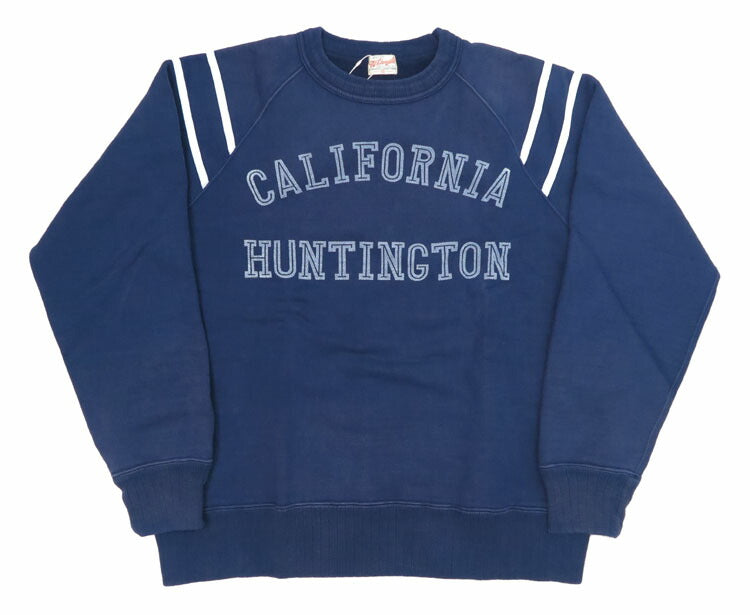 WHITES VILLE ホワイツビル スウェット トレーナー クルーネック ラグランスリーブ "CALIFORNIA HUNTINGTON" WV69396【2024-25年秋冬新作】