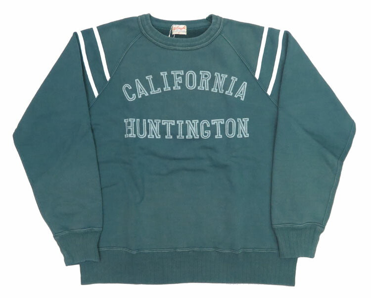 WHITES VILLE ホワイツビル スウェット トレーナー クルーネック ラグランスリーブ "CALIFORNIA HUNTINGTON" WV69396【2024-25年秋冬新作】