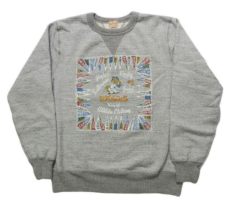 WHITES VILLE ホワイツビル スウェット トレーナー クルーネック Vネック ガゼット 針抜きリブ  プリント WV69614 【2025年秋冬新作】