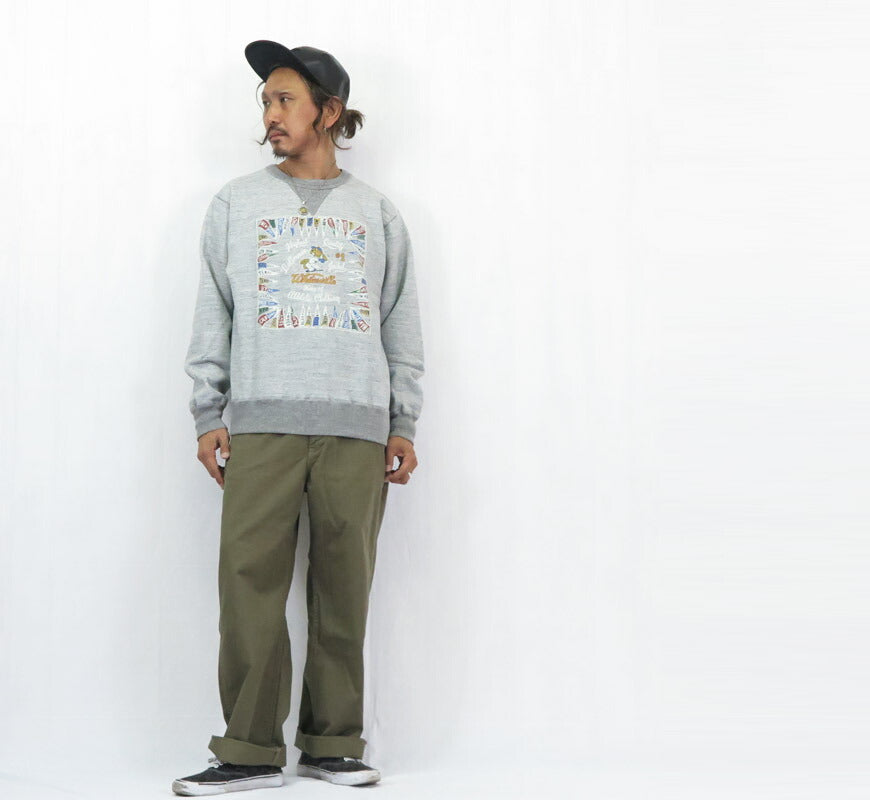 WHITES VILLE ホワイツビル スウェット トレーナー クルーネック Vネック ガゼット 針抜きリブ  プリント WV69614 【2025年秋冬新作】