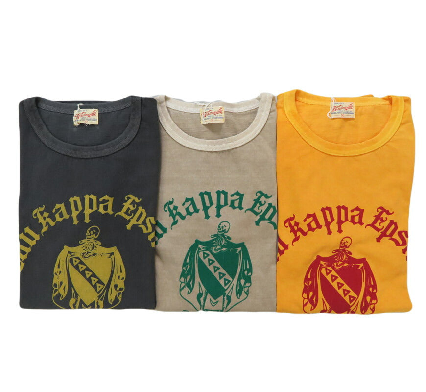 WHITES VILLE ホワイツビル 半袖 クルーネック Tau Kappa Epsilon ピグメントダイ Tシャツ WV79532 【2025年春夏新作】