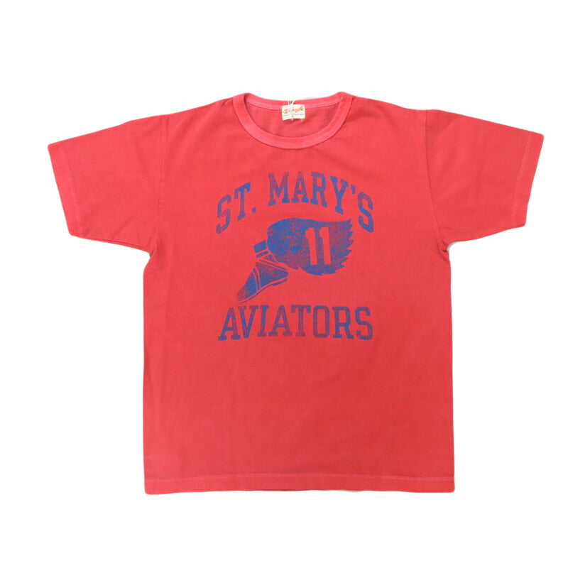 WHITES VILLE ホワイツビル 半袖 クルーネック St. Mary’s Aviatorsピグメントダイ Tシャツ WV79533 【2025年春夏新作】