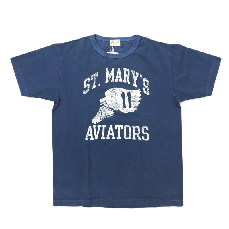 WHITES VILLE ホワイツビル 半袖 クルーネック St. Mary’s Aviatorsピグメントダイ Tシャツ WV79533 【2025年春夏新作】