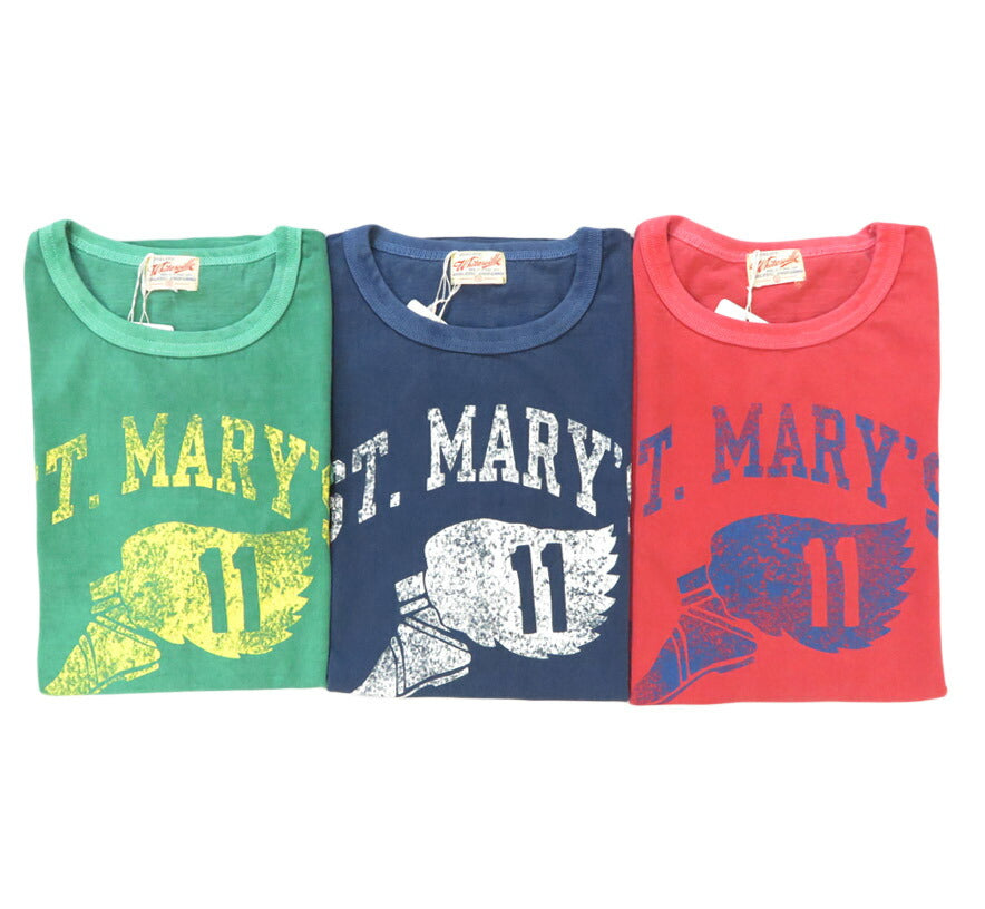 WHITES VILLE ホワイツビル 半袖 クルーネック St. Mary’s Aviatorsピグメントダイ Tシャツ WV79533 【2025年春夏新作】