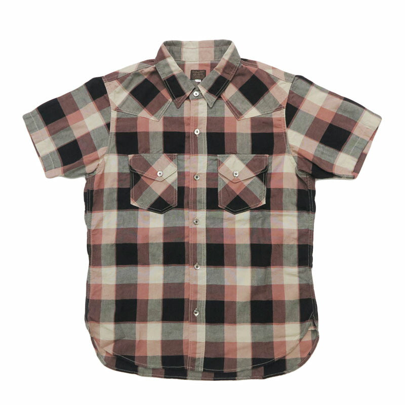 デラックスウェア DELUXEWARE 真夏対応素材 半袖 ウエスタン チェック シャツ WESTERN CHECK SHIRT WWS-32S【2026年春夏新作】
