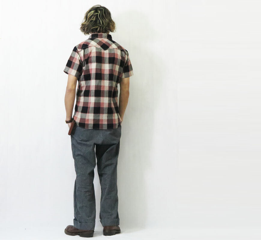 デラックスウェア DELUXEWARE ウエスタンチェックシャツ WESTERN CHECK SHIRT 真夏対応素材 半袖 チェックシャツ WWS-32S【2026年春夏新作】