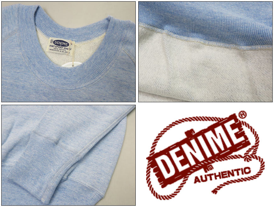 DENIME ドゥニーム WAREHOUSE ウェアハウス 4本針 ラグランクルーネック スウェット フラットシーマー Lot.269