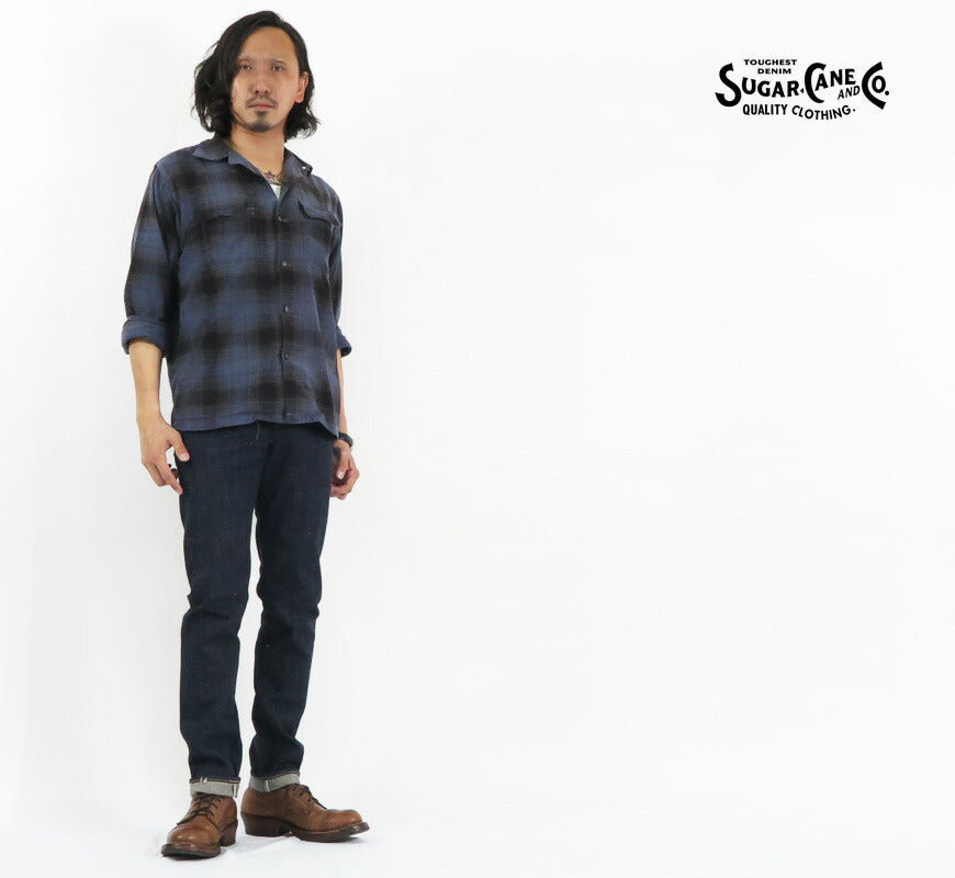 SUGAR CANE シュガーケーン 13oz 砂糖黍デニム 阿波藍混 スリムテーパード ジーンズ SC41201A【2021年 春夏 新作】