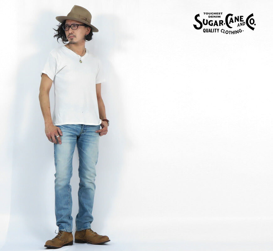 SUGAR CANE シュガーケーン 12oz デニム 1947モデル ジーンズ タイプ3 AGED MODEL スリムフィット ユーズドウォッシュ SC42014SH