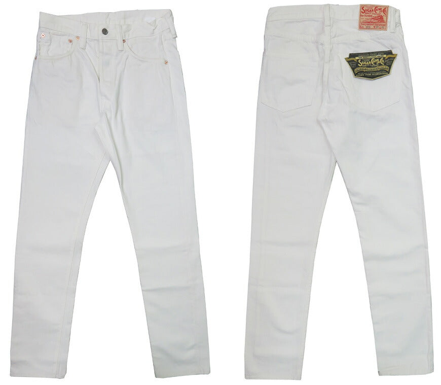 SUGAR CANE シュガーケーン 12oz ホワイトデニム スリムテーパード ジーンズ SC42375A